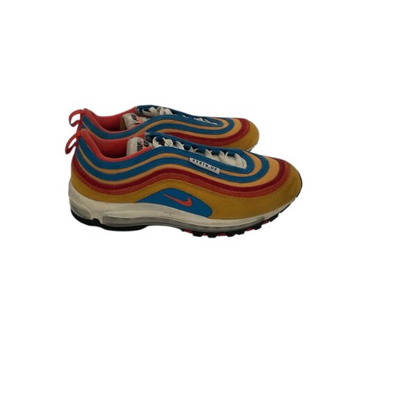 Men's Nike Air Max 97 SE "AMRC" Pollen/Orange-Lt Photo Blue - Picture 2 of 5